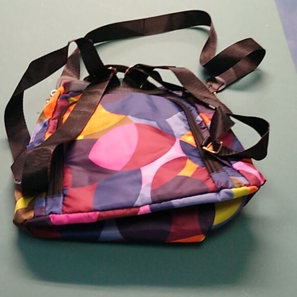 POABA Colorful Patterned Backpack/Crossbody Two Side pockets - Picture 3 of 8